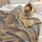 Cotton Muslin 4-Layer Blanket, Reversible