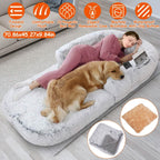 Napping Human-Sized Dog Bed Machine Washable Zipped Removable Cover