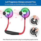 Neck Hanging Fan Hand Free Portable