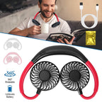 Neck Hanging Fan Hand Free Portable