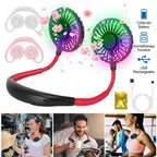 Neck Hanging Fan Hand Free Portable
