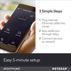 NETGEAR Nighthawk Smart Wi-Fi Router (R7000-100NAS) - AC1900 Wireless Speed (Up to 1900 Mbps) (Refurbished)