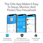 NETGEAR Orbi Whole Home Tri-band Mesh WiFi 6 System (RBK752) (Refurbished)