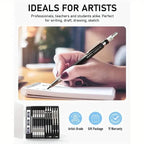 Nicpro Art Mechanical Pencil Set for Writing, Sketching, Drawing With Lead Refills Case