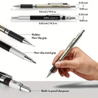 Nicpro Art Mechanical Pencil Set for Writing, Sketching, Drawing With Lead Refills Case