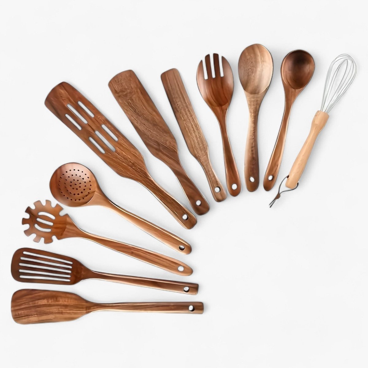 Niki | 11-Piece Heat-Resistant Wooden Kitchen Utensil Set
