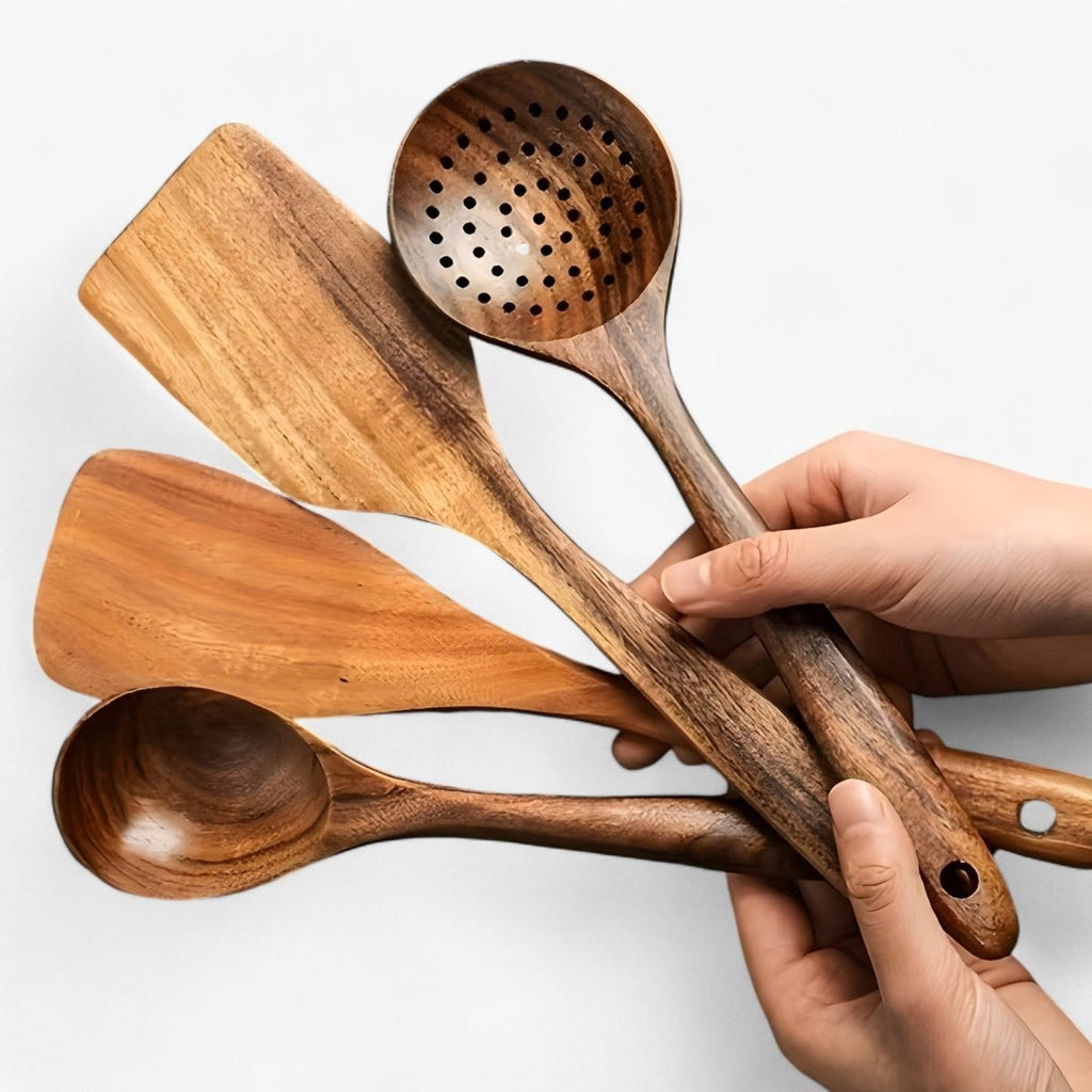 Niki | 11-Piece Heat-Resistant Wooden Kitchen Utensil Set