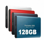 Niki | 128GB External SSD | USB 3.1 & USB-C High-Speed | NVMe M.2 Technology | Shockproof Aluminum Alloy Case | Plug & Play for PC, Mac & Mobile