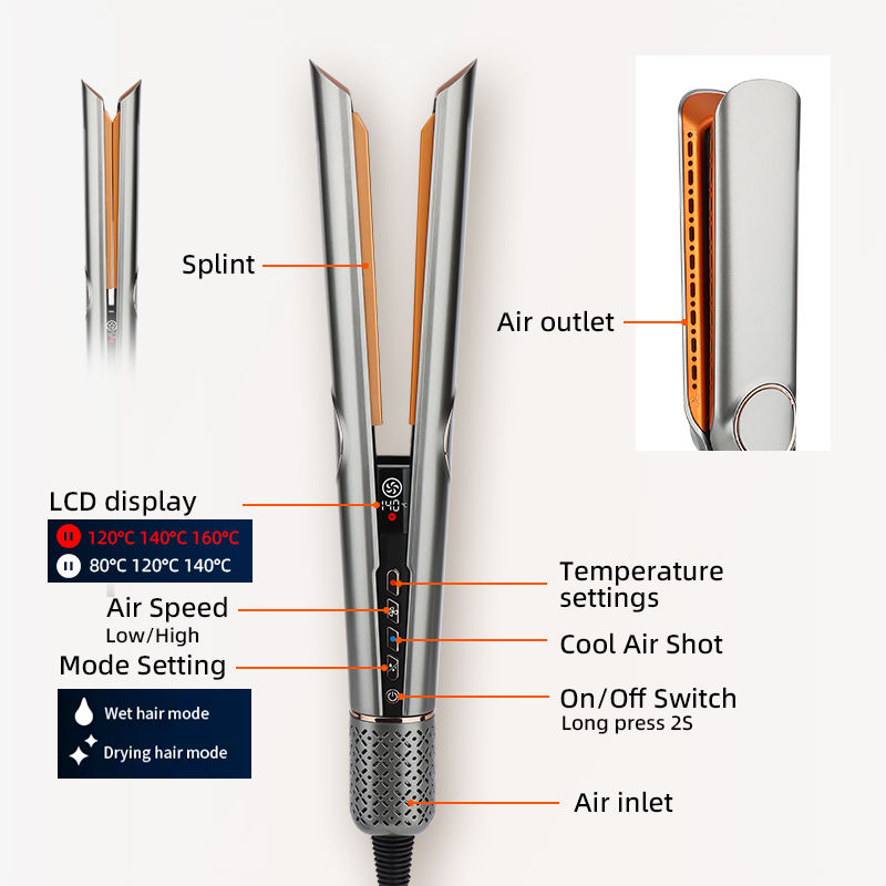 Niki | 2-in-1 Hair Dryer & Straightener for Effortless Styling