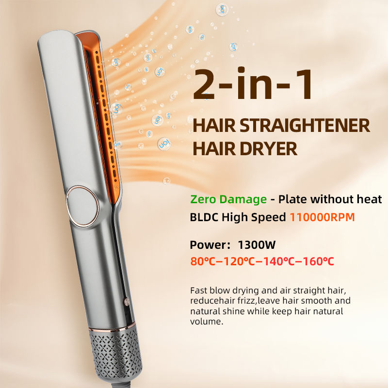 Niki | 2-in-1 Hair Dryer & Straightener for Effortless Styling