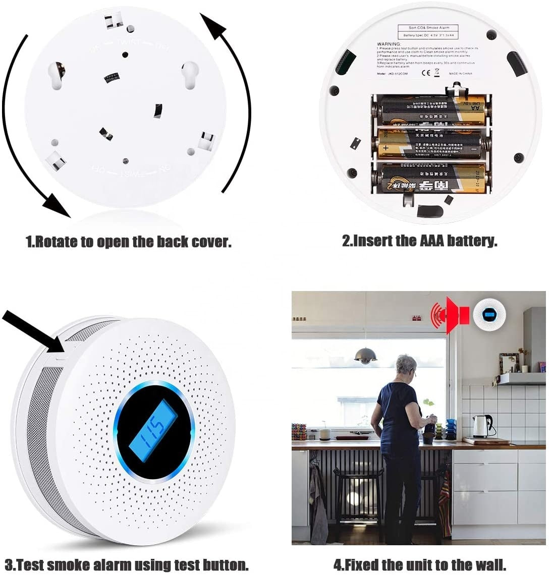 Niki | Digital Display Smoke & Carbon Monoxide Detector
