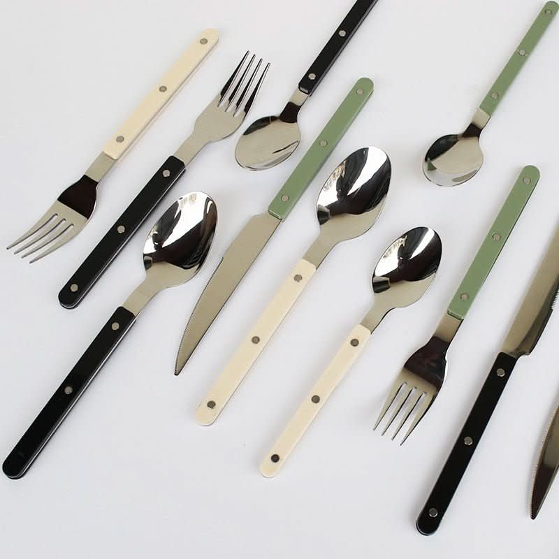 Niki | 24-piece stainless steel cutlery set with engraving