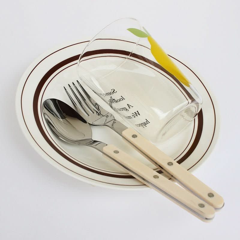 Niki | 24-piece stainless steel cutlery set with engraving