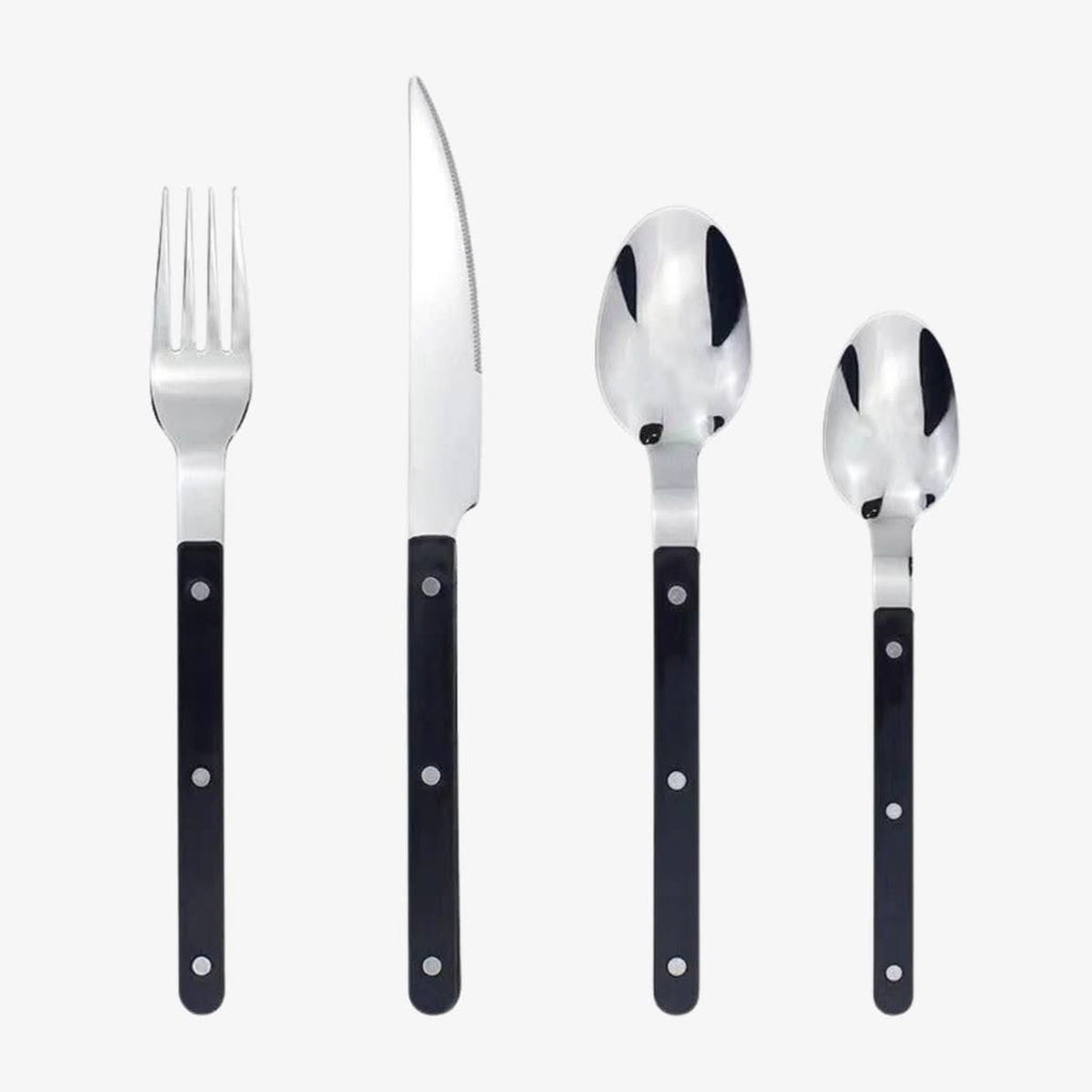 Niki | 24-piece stainless steel cutlery set with engraving