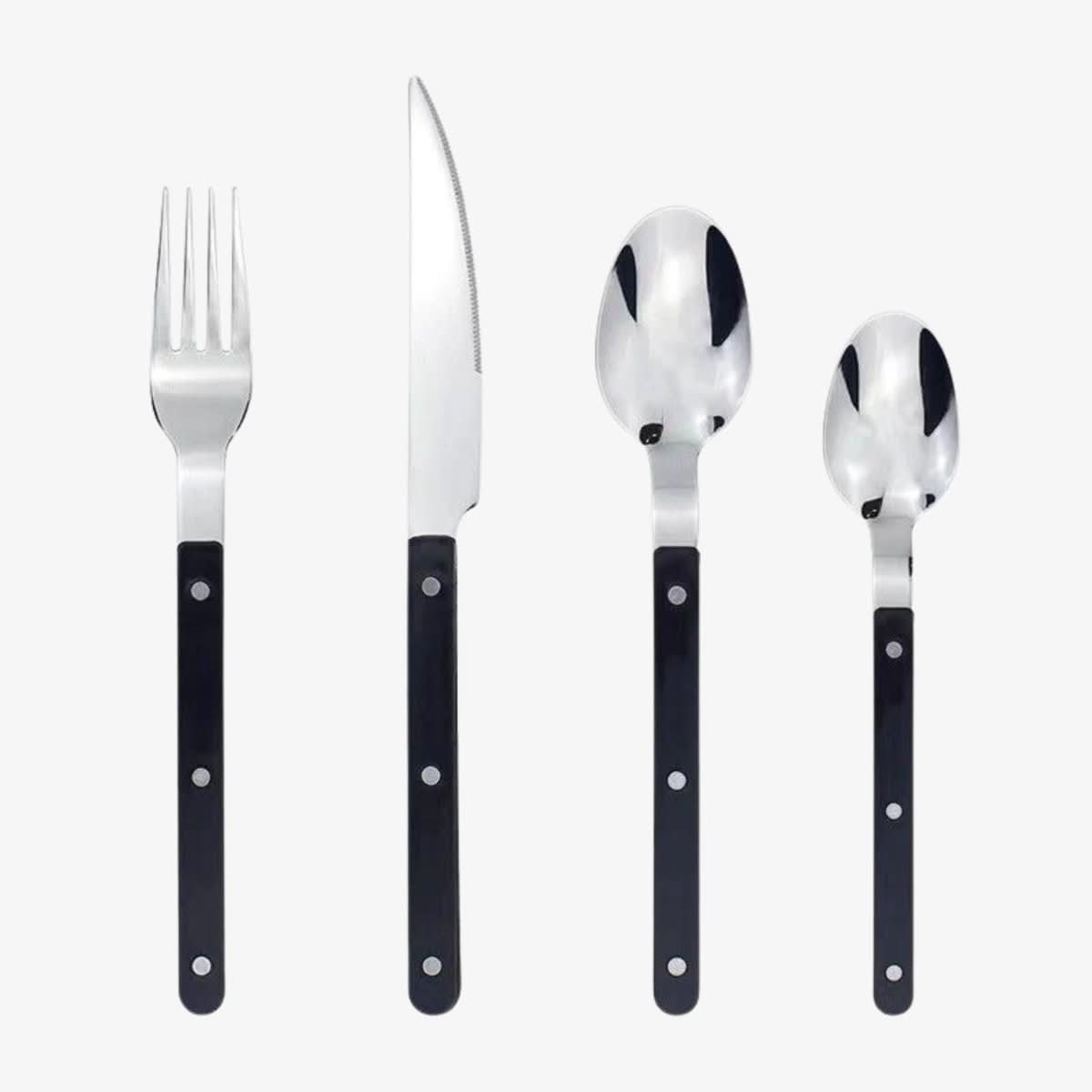 Niki | 24-piece stainless steel cutlery set with engraving