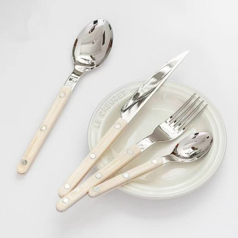 Niki | 24-piece stainless steel cutlery set with engraving