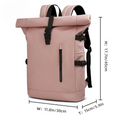 3-in-1 Bike Pannier Backpack with Roll-Top