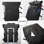 3-in-1 Bike Pannier Backpack with Roll-Top