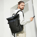 3-in-1 Bike Pannier Backpack with Roll-Top