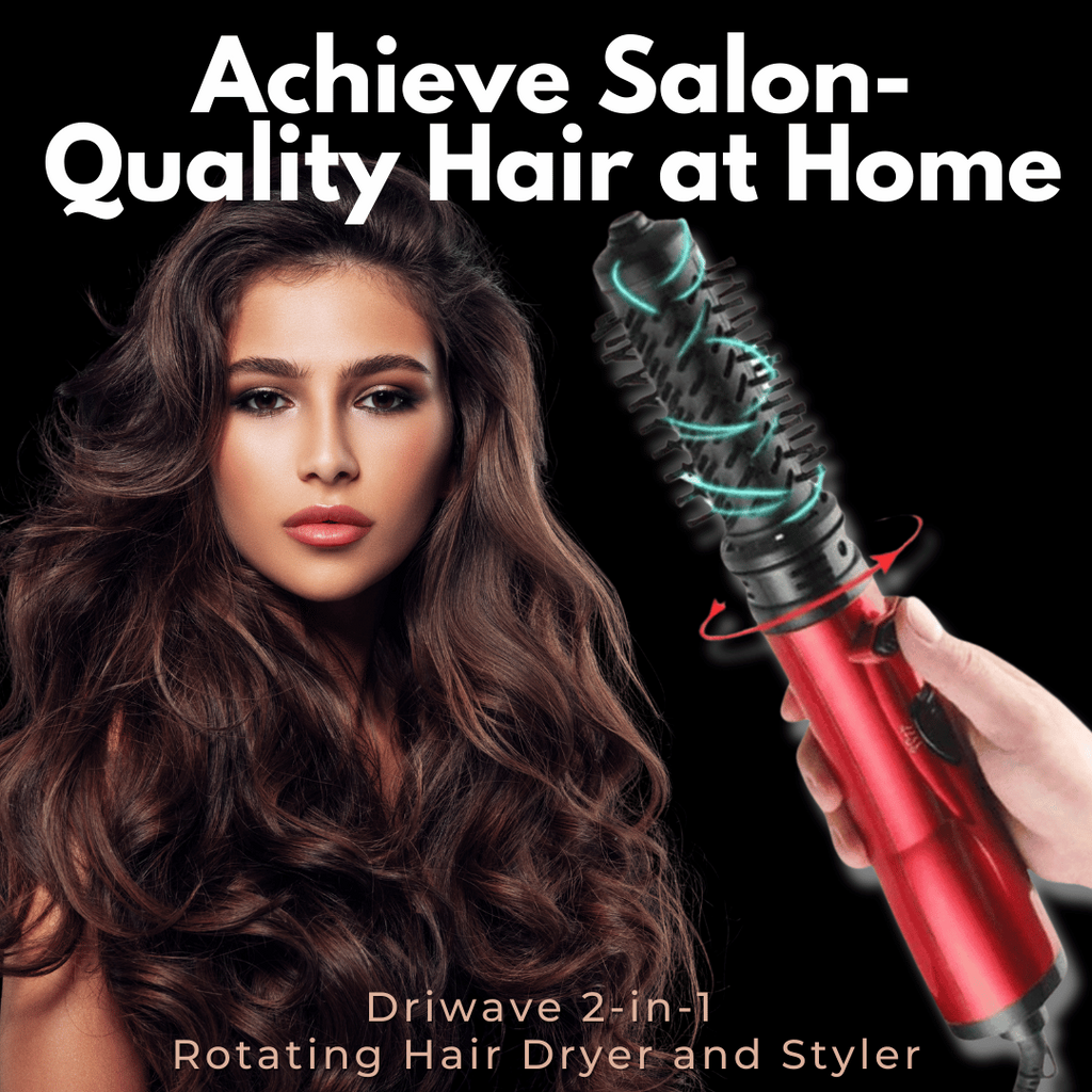 Niki | 3-in-1 Rotating Hair Dryer and Styler with Adjustable Temperature for Effortless Curls and Waves