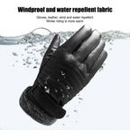 Niki | -30℃ Waterproof, Warm Leather Ski Gloves for Winter | Touchscreen Compatible
