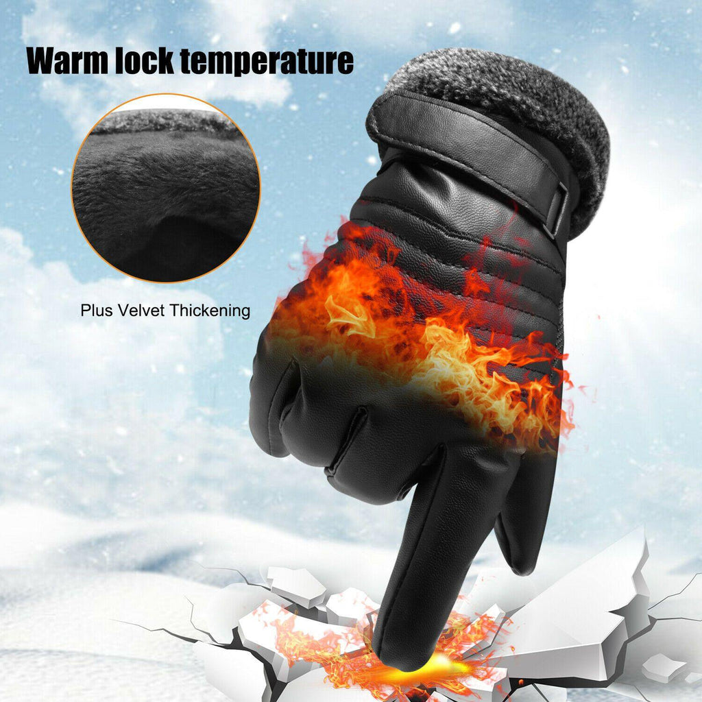 Niki | -30℃ Waterproof, Warm Leather Ski Gloves for Winter | Touchscreen Compatible