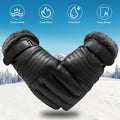 Niki | -30℃ Waterproof, Warm Leather Ski Gloves for Winter | Touchscreen Compatible