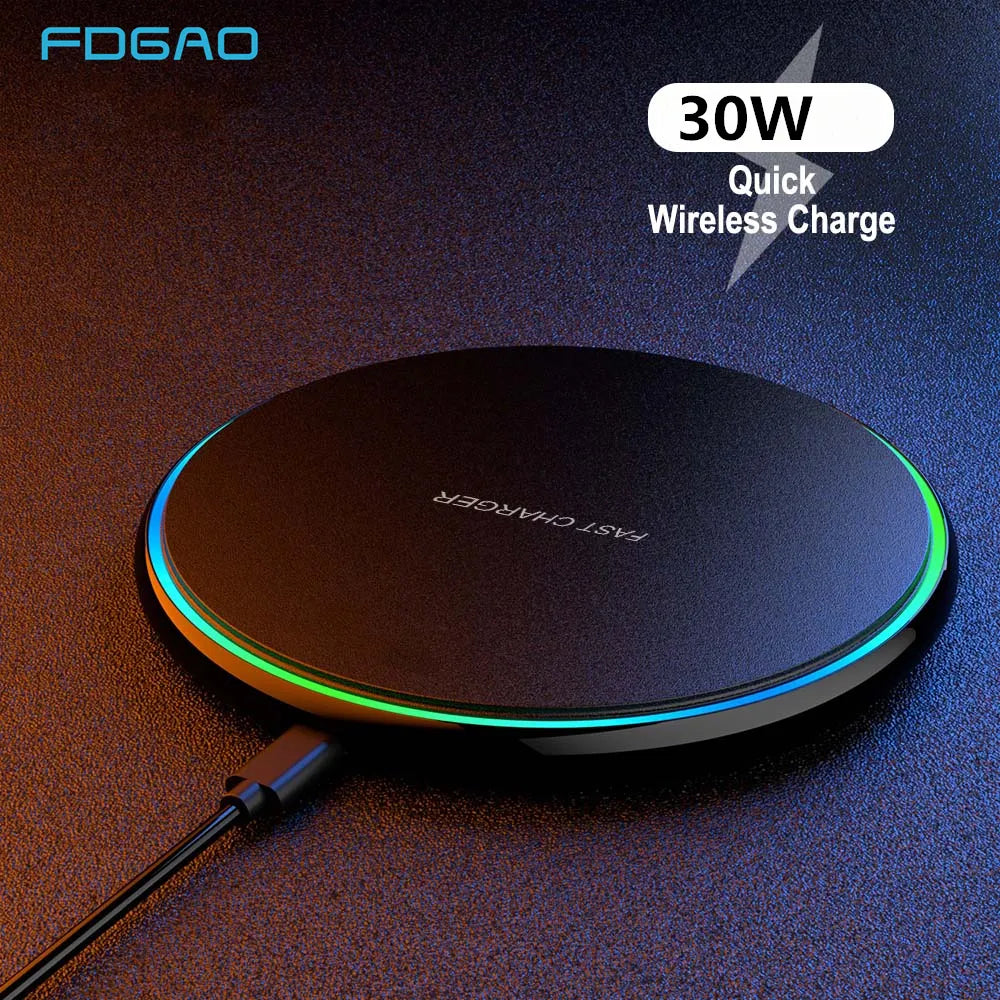 Niki | 30W Fast Wireless Charging Pad | Premium USB C MagSafe Charger for Apple iPhone, Samsung & Android - Fast Wireless Charging Pad