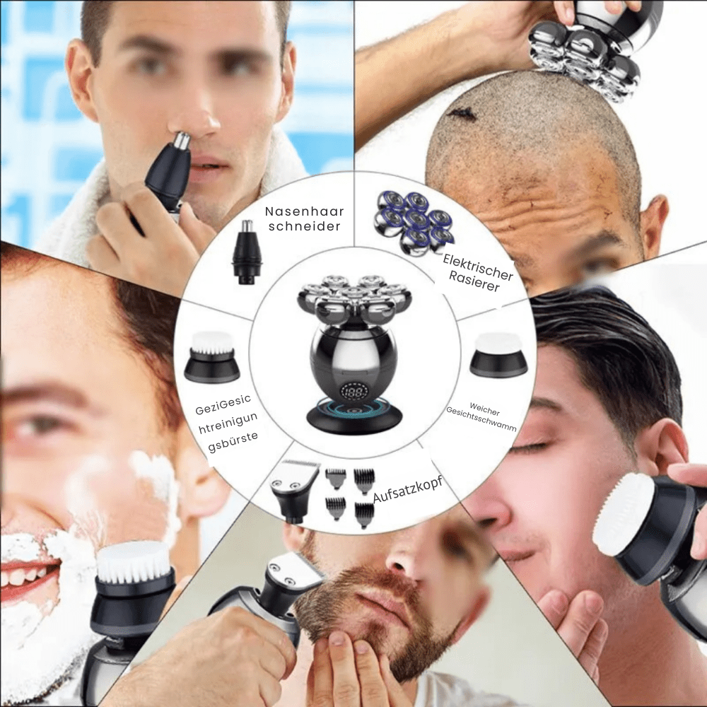 Niki | 7D Electric Shaver with IP68 Water Protection and USB Charging