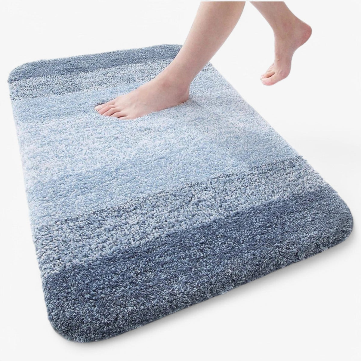Niki | Non-Slip Bath Mat with Graduated Stripes for Absorbency