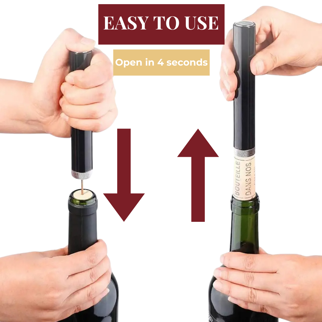 Niki | Air Pressure Wine Opener - CorkEase