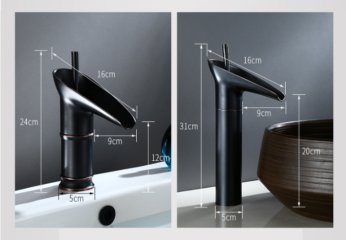 Niki | Antique Waterfall Bathroom Faucet
