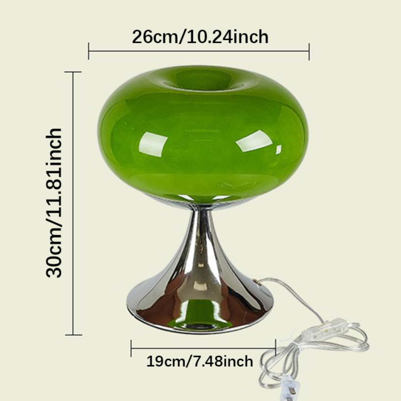 Niki | Apple Style Glass Table Lamp Bauhaus Design