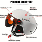 Niki | Autumn Quality Ski Helmet with Removable Parts – Safe and Comfortable for Outdoor Activities