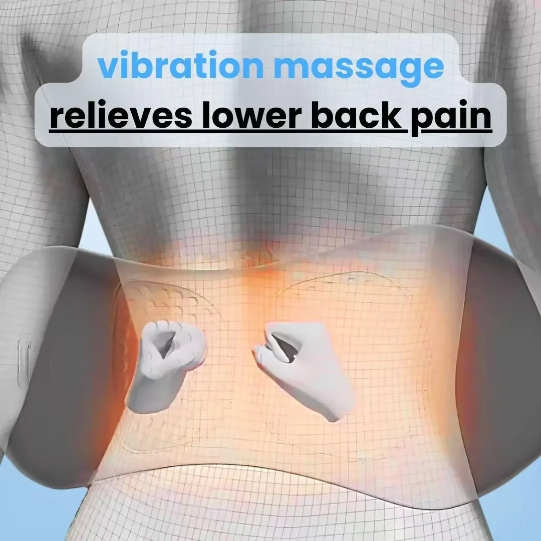 Niki | Back Pain Massagers with Heat & Vibration, Back Support for Sciatica Relief, Lumbar Pain & Posture Correction – 3-in-1 Home Therapy