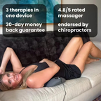 Niki | Back Pain Massagers with Heat & Vibration, Back Support for Sciatica Relief, Lumbar Pain & Posture Correction – 3-in-1 Home Therapy