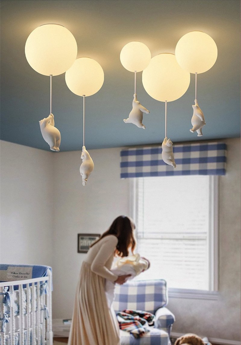 Niki | Balloon Bear Ceiling Light | Playful Bear Design