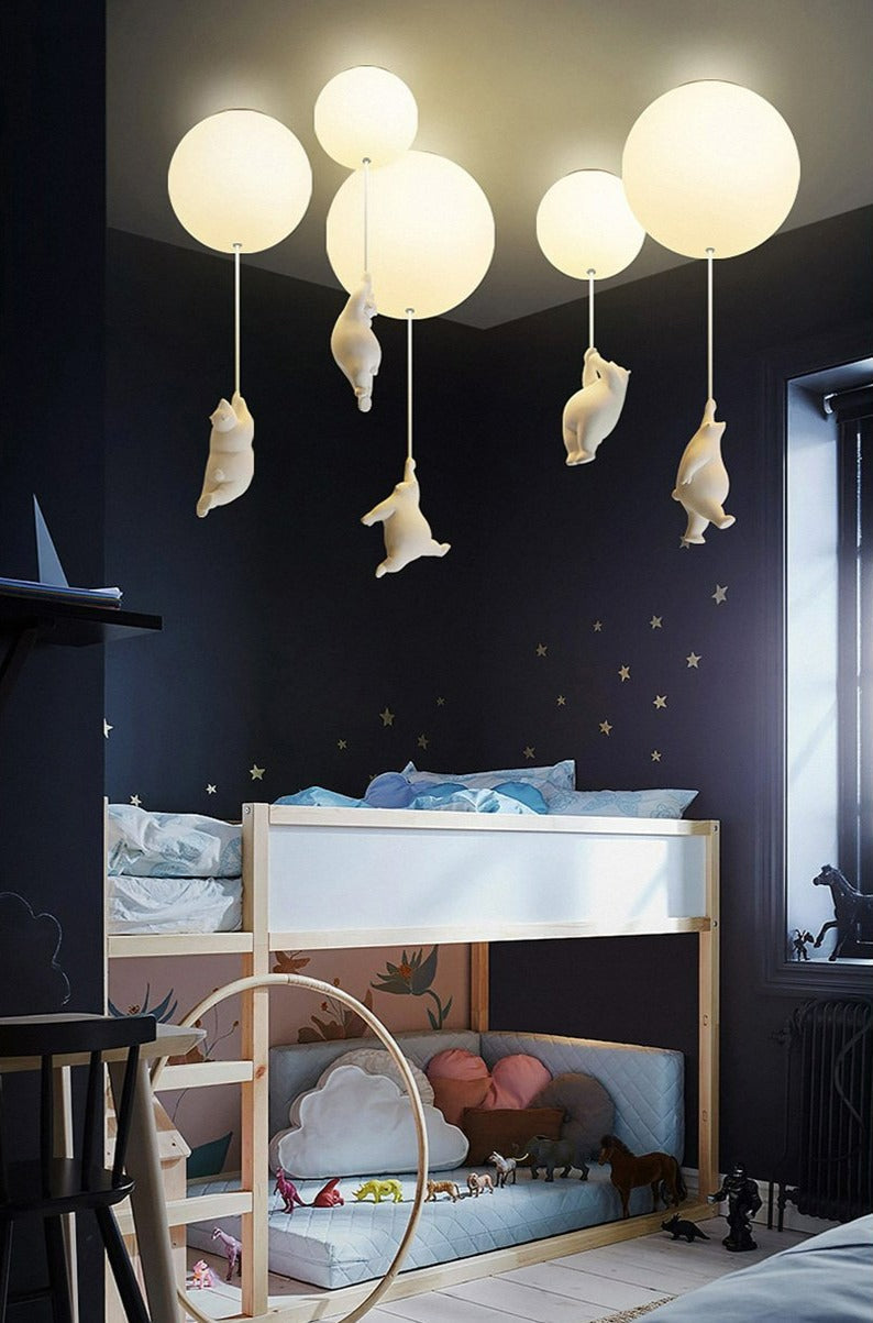 Niki | Balloon Bear Ceiling Light | Playful Bear Design
