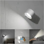 Niki | Battery-Powered Wall Lamp | Rechargeable, 360° Adjustable and Wireless for Bedrooms, Hallways, and Reading Nooks