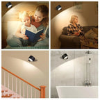 Niki | Battery-Powered Wall Lamp | Rechargeable, 360° Adjustable and Wireless for Bedrooms, Hallways, and Reading Nooks