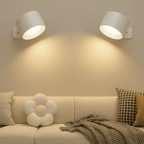 Niki | Battery-Powered Wall Lamp | Rechargeable, 360° Adjustable and Wireless for Bedrooms, Hallways, and Reading Nooks