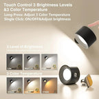 Niki | Battery-Powered Wall Lamp | Rechargeable, 360° Adjustable and Wireless for Bedrooms, Hallways, and Reading Nooks