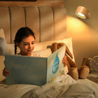 Niki | Battery-Powered Wall Lamp | Rechargeable, 360° Adjustable and Wireless for Bedrooms, Hallways, and Reading Nooks