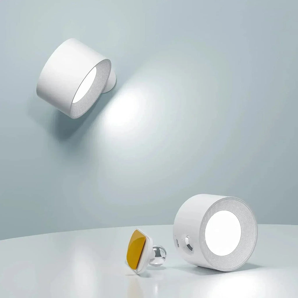 Niki | Battery-Powered Wall Lamp | Rechargeable, 360° Adjustable and Wireless for Bedrooms, Hallways, and Reading Nooks