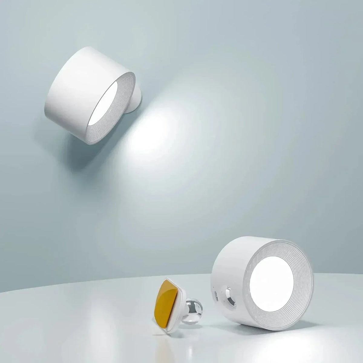 Niki | Battery-Powered Wall Lamp | Rechargeable, 360° Adjustable and Wireless for Bedrooms, Hallways, and Reading Nooks