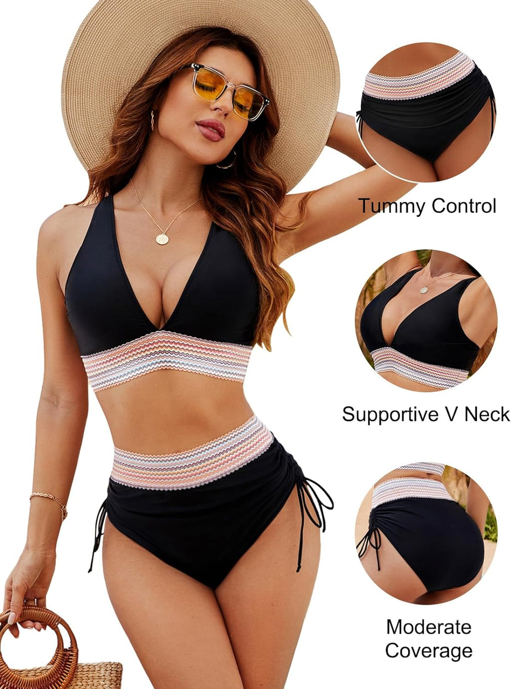 Niki | High-Waisted Bikini with Tummy Control for Women
