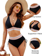 Niki | High-Waisted Bikini with Tummy Control for Women