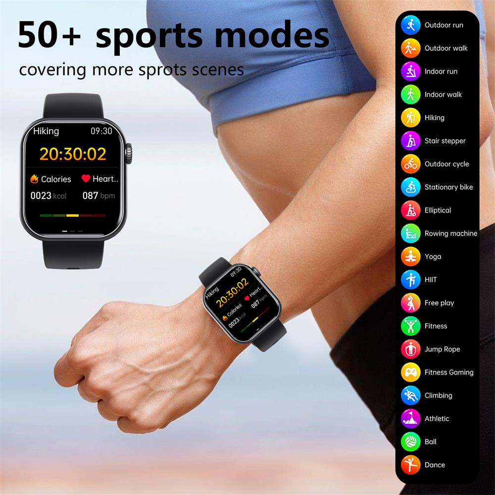 Niki | Blood Glucose Blood Pressure Blood Oxygen Sleep Monitor Waterproof Smartwatch