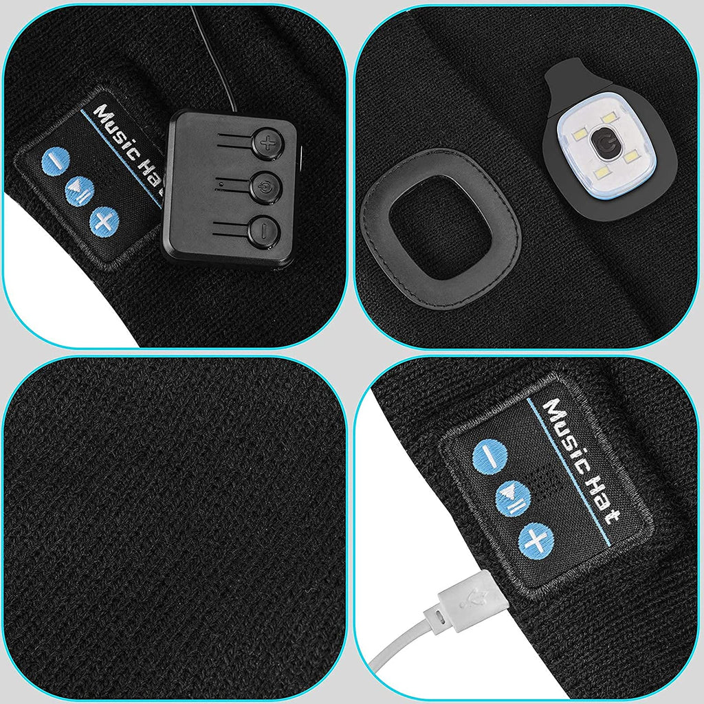 Niki | Illuminated Beanie with Bluetooth Headphones