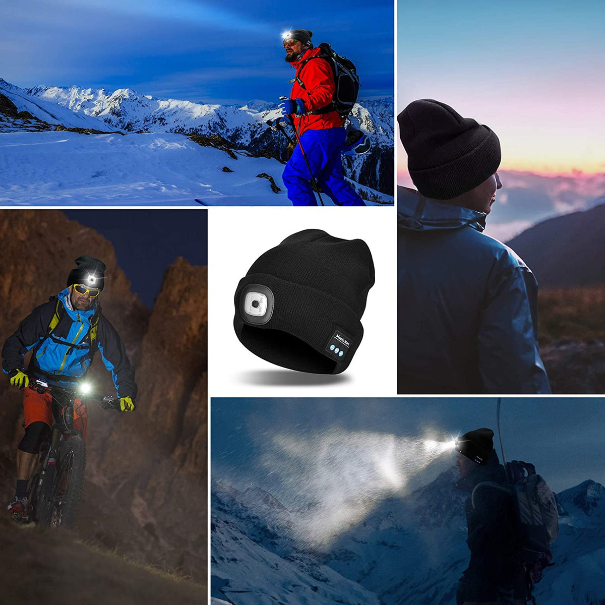 Niki | Illuminated Beanie with Bluetooth Headphones